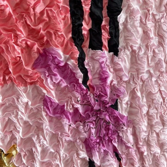 Vintage 1990's Abstract Floral Art fairy Magic Popcorn / Bubble Shirt NWT - Picture 5 of 6